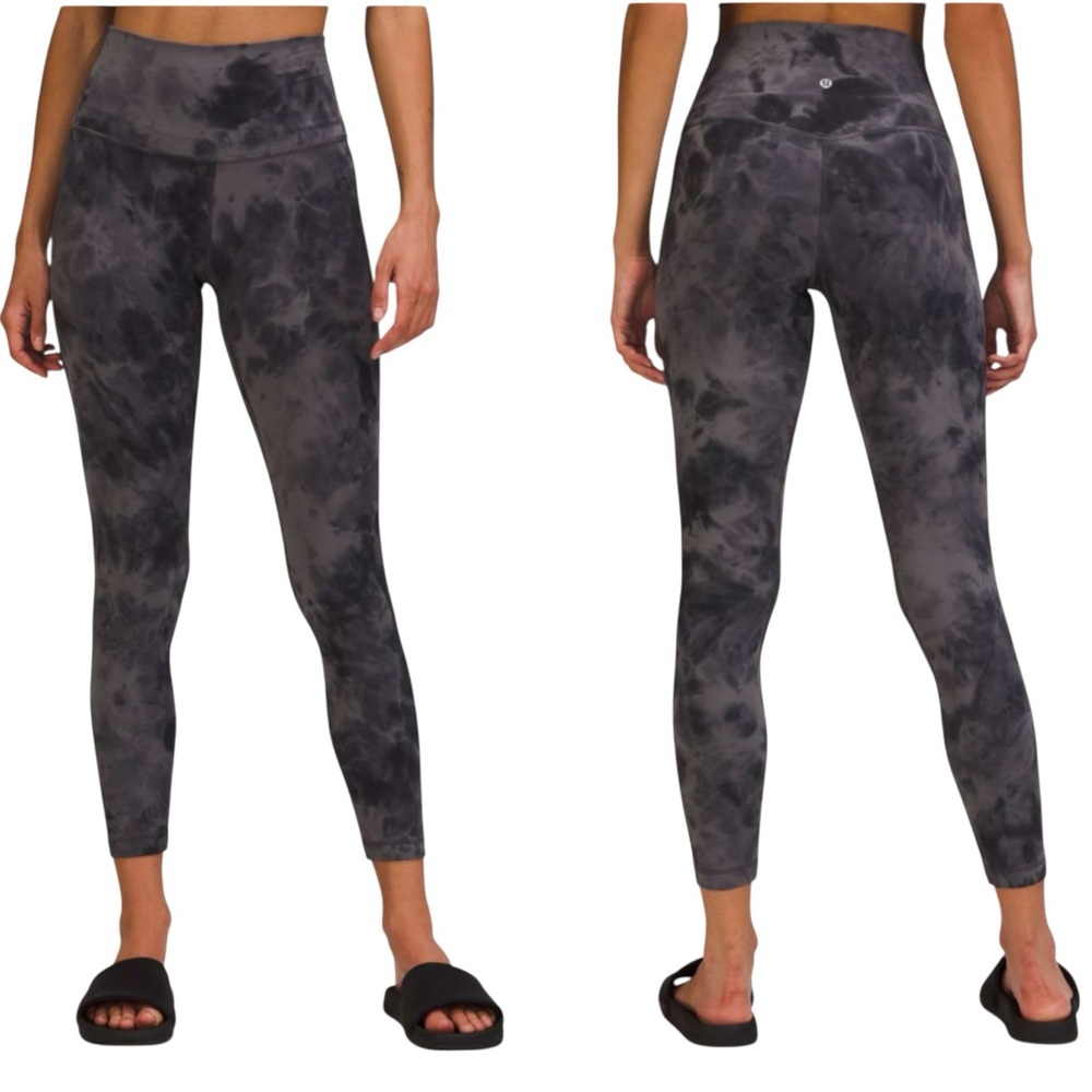 NWT LULULEMON Align HR Diamond Dye Pitch Grey Graphite Grey 25” Leggings Size 8